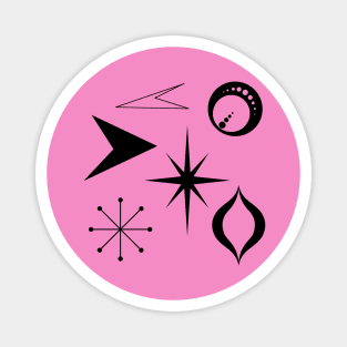 Atomic Arrows and Starbursts | Mid Century Style | Cherie's Art(c)2020 Magnet